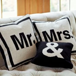 Jonathan Adler UK "&" Needlepoint Cushion Cushions & Throws