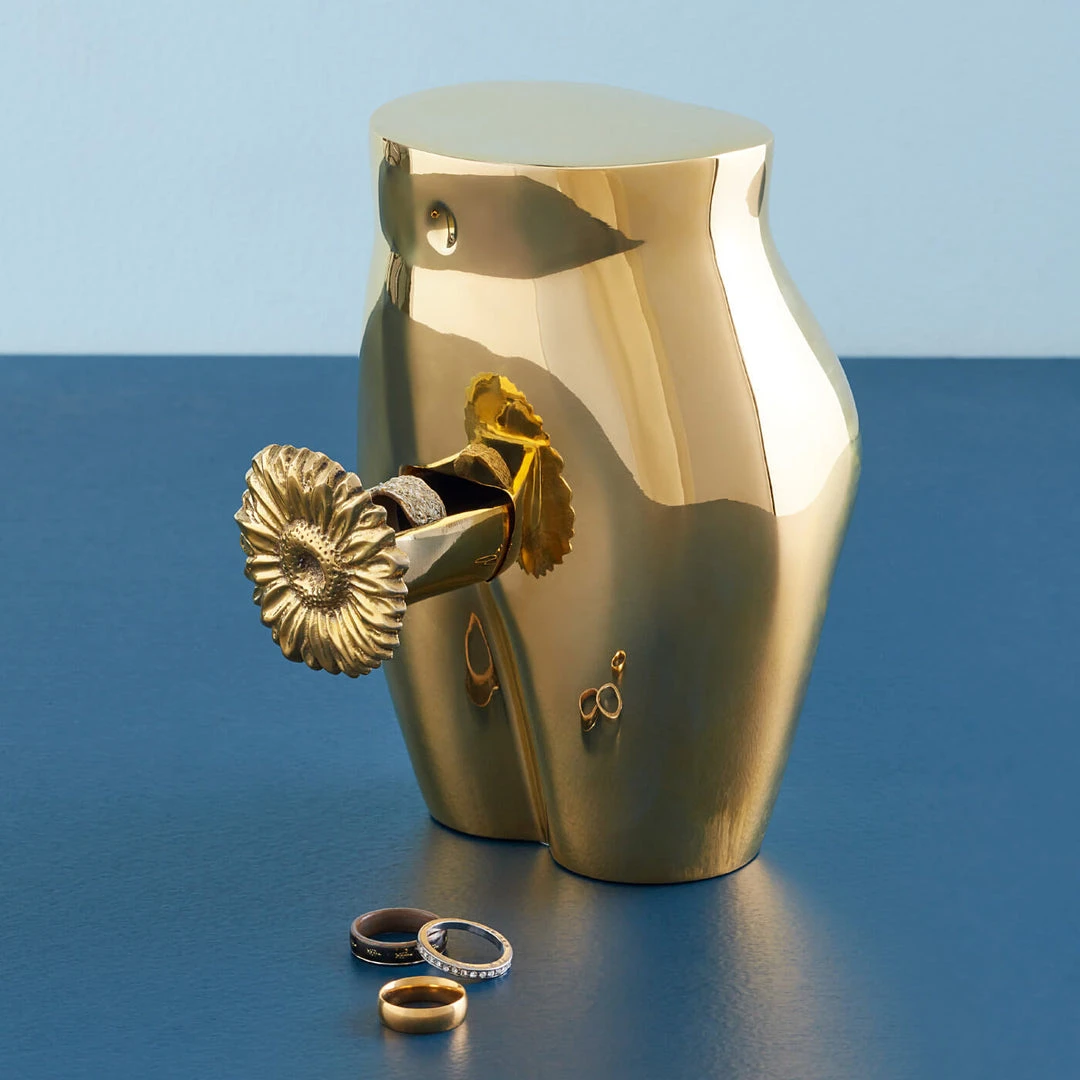 Jonathan Adler UK Brass Edie Ring Box