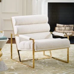 Jonathan Adler UK Channeled Goldfinger Lounge Chair