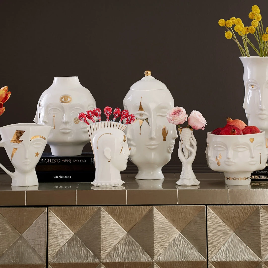 Jonathan Adler UK Gilded Gala Round Vase