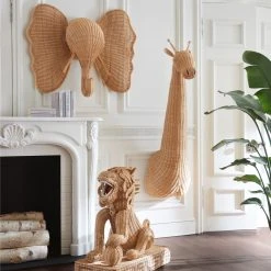Jonathan Adler UK Wicker Elephant Wall Art