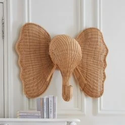 Jonathan Adler UK Wicker Elephant Wall Art