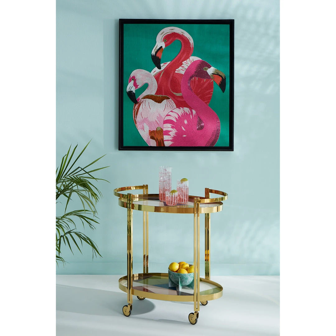 Jonathan Adler UK The Kingdom Flamingo Beaded Wall Art
