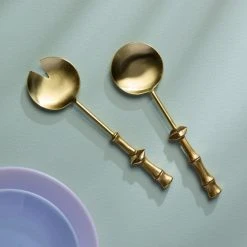 Jonathan Adler UK Muse Bamboo Salad Serving Set New