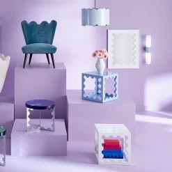 Jonathan Adler UK Furniture Ripple Lacquer Cube