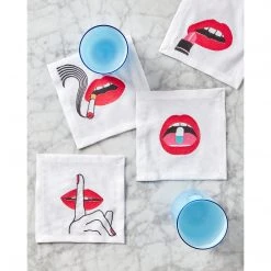 Jonathan Adler UK Head To Toe Lips Cocktail Napkins