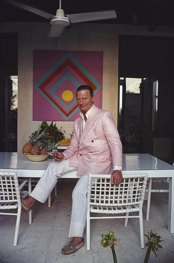 Jonathan Adler UK Art Slim Aarons "David Nightingale Hicks" Photograph