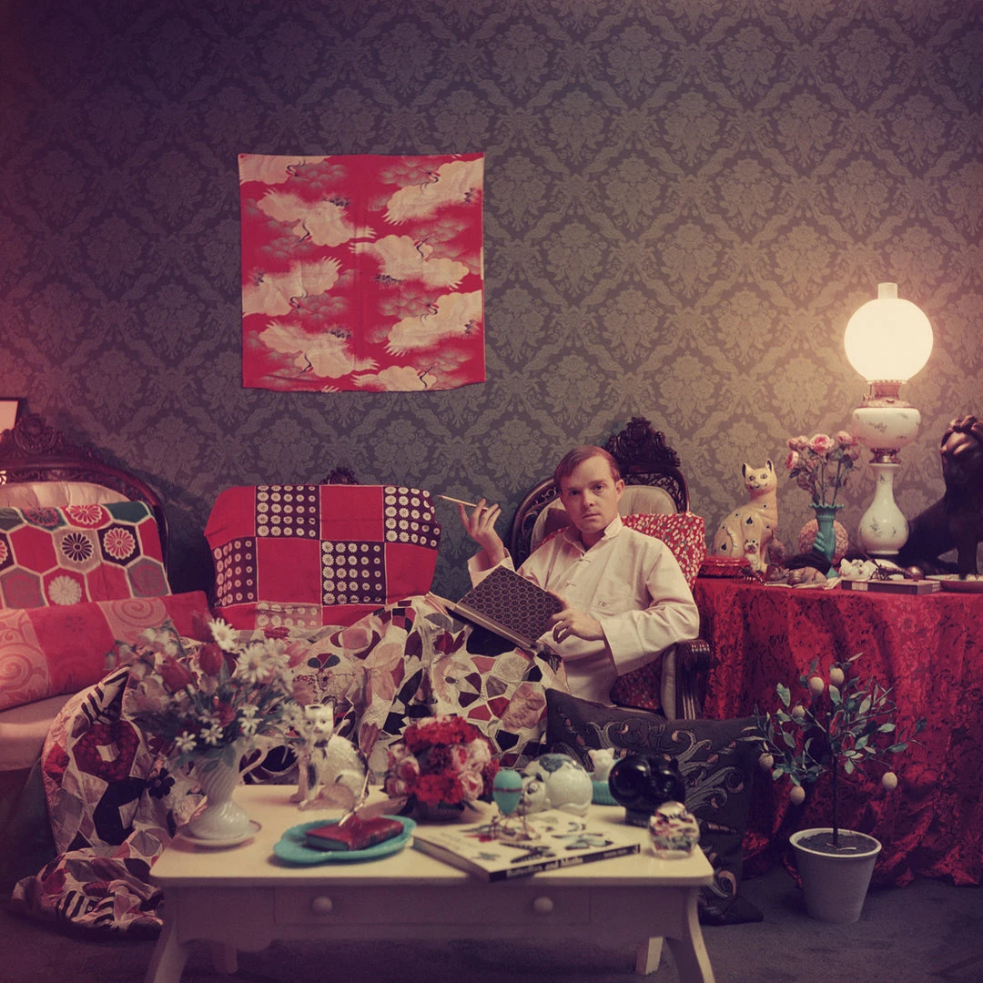 Jonathan Adler UK Slim Aarons "Capote At Home" Photograph