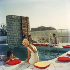 Jonathan Adler UK Art Slim Aarons "Penthouse Pool" Photograph
