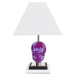 Jonathan Adler UK Skull Table Lamp New