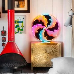 Jonathan Adler UK Atlas Round, LED Neon Sign