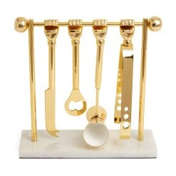 Jonathan Adler UK Barbell Barware Set Dining