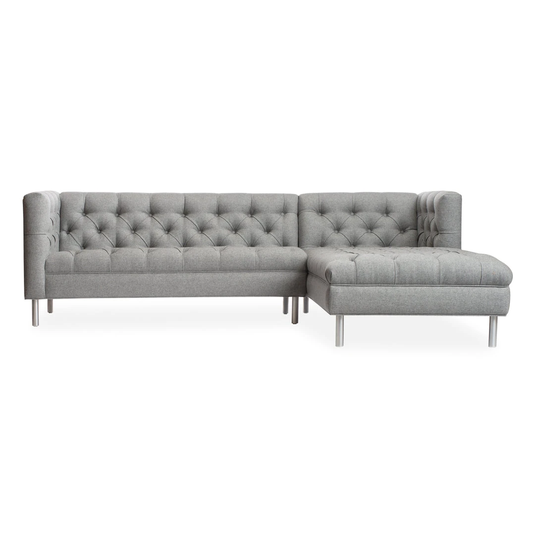 Jonathan Adler UK Furniture Baxter Deep Chaise Sectional Right Arm Facing