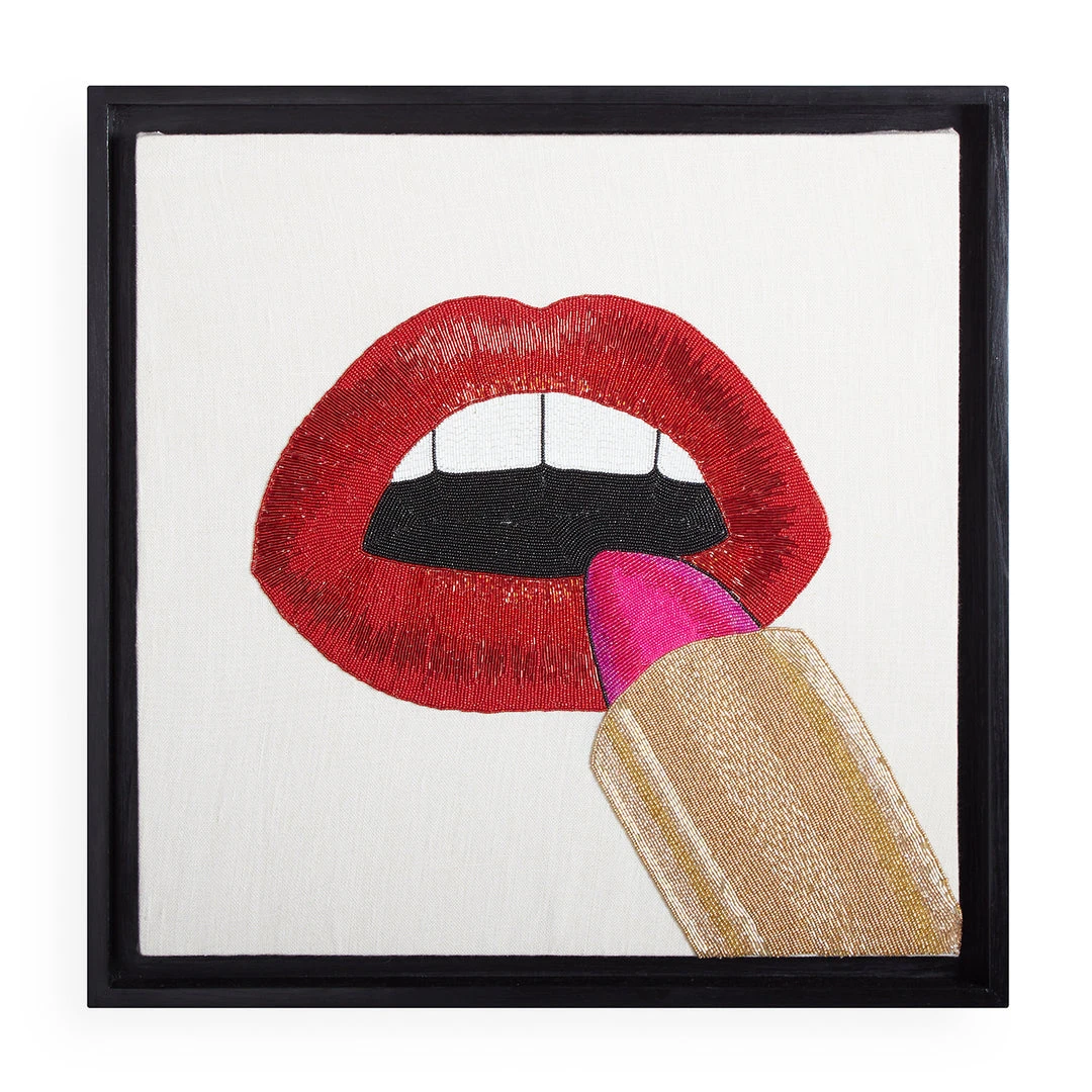 Jonathan Adler UK Lipstick Beaded Wall Art