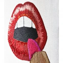 Jonathan Adler UK Lipstick Beaded Wall Art