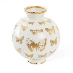 Jonathan Adler UK Botanist Round Butterfly Vase