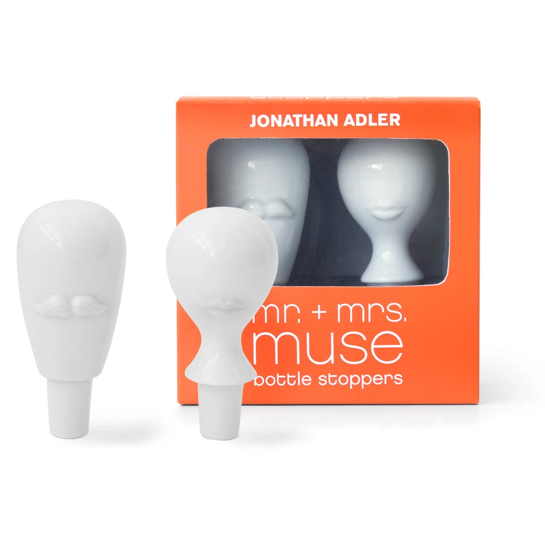 Jonathan Adler UK Mr. & Mrs. Muse Bottle Stopper Set