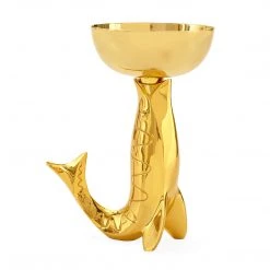 Jonathan Adler UK Tall Brass Fish Bowl Décor