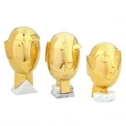 Jonathan Adler UK Small Metropolis Brass Sculpture Décor