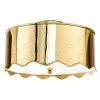 Jonathan Adler UK Brass Ripple Semi Flush Mount