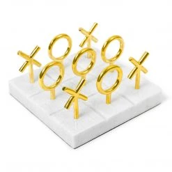 Jonathan Adler UK Brass Tic-Tac-Toe Set Décor