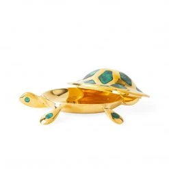 Jonathan Adler UK Brass Turtle Box Décor