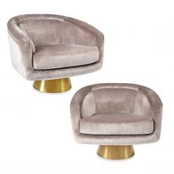 Jonathan Adler UK Better Together Bundles Bacharach Swivel Chair Bundle