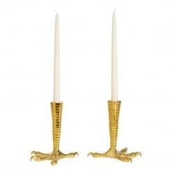 Jonathan Adler UK Brass Talon Candle Holder Bundle