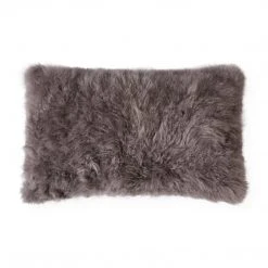 Jonathan Adler UK Décor Cashmere Wool Fur Lumbar Cushion