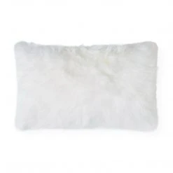 Jonathan Adler UK Décor Cashmere Wool Fur Lumbar Cushion