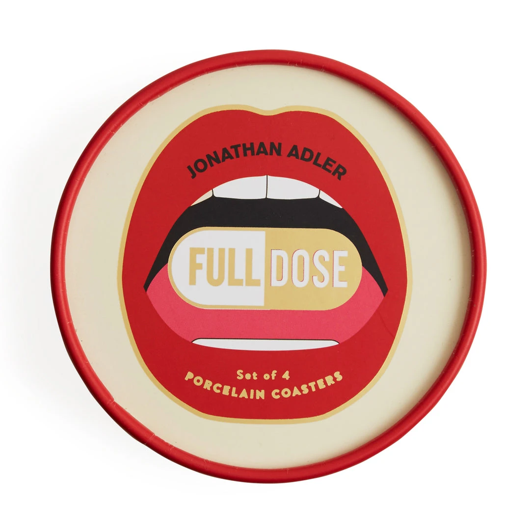 Jonathan Adler UK Full Dose Coasters Counterculture