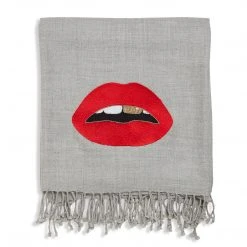 Jonathan Adler UK Lips Embellished Throw