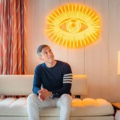 Jonathan Adler UK Golden Eye, LED Neon Sign YELLOWPOP X Jonathan Adler
