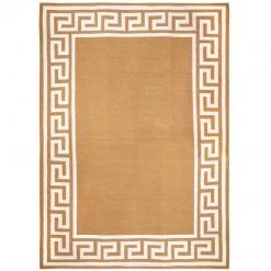 Jonathan Adler UK Greek Key Border Reversible Peruvian Flat Weave Rug Rugs