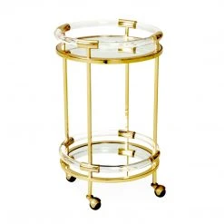 Jonathan Adler UK Bestsellers Jacques Round Bar Cart