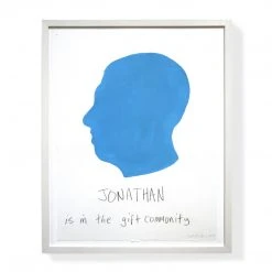 Jonathan Adler UK Carter Kustera Custom Silhouette And Text Portrait 19 X 16