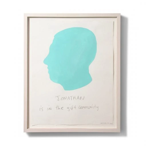 Jonathan Adler UK Carter Kustera Custom Silhouette And Text Portrait 19 X 16