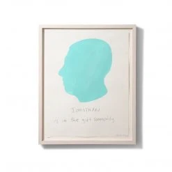 Jonathan Adler UK Carter Kustera Custom Silhouette And Text Portrait