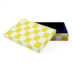 Jonathan Adler UK New Large Checkerboard Lacquer Box