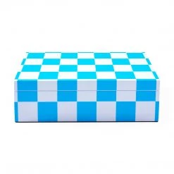 Jonathan Adler UK New Medium Checkerboard Lacquer Box