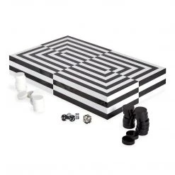 Jonathan Adler UK Op Art Backgammon Set Décor