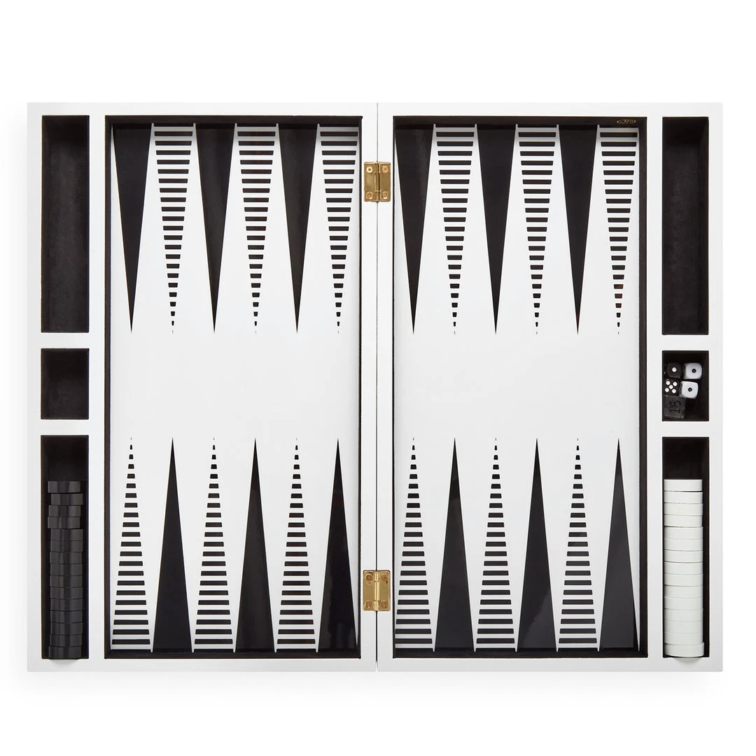 Jonathan Adler UK Op Art Backgammon Set Décor