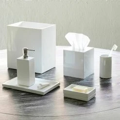 Jonathan Adler UK White Lacquer Bath Bundle