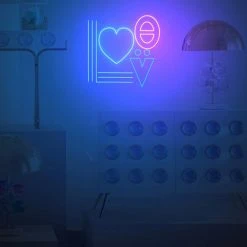 Jonathan Adler UK Love, LED Neon Sign YELLOWPOP X Jonathan Adler