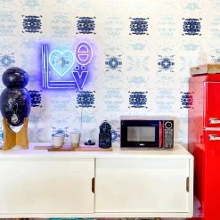 Jonathan Adler UK Love, LED Neon Sign YELLOWPOP X Jonathan Adler