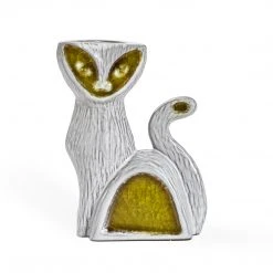 Jonathan Adler UK The Kingdom Glass Menagerie Cat Bud Vase