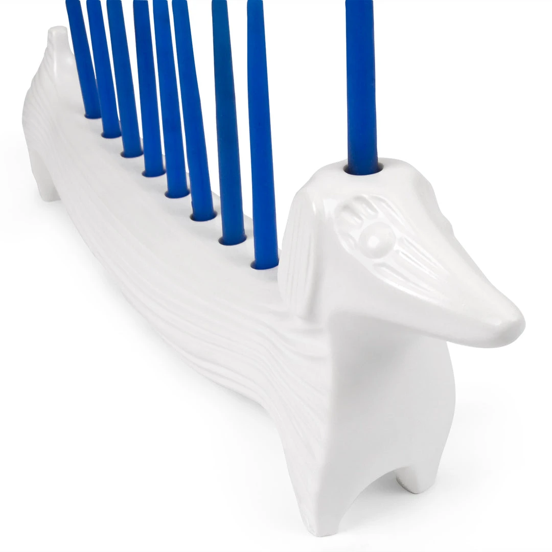 Jonathan Adler UK Ceramic Dachshund Menorah Pottery