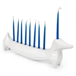 Jonathan Adler UK Ceramic Dachshund Menorah Pottery