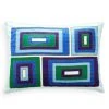 Jonathan Adler UK Emerald/Navy Milano Blocks Cushion Bestsellers