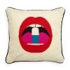 Jonathan Adler UK Lips Full Dose Needlepoint Cushion